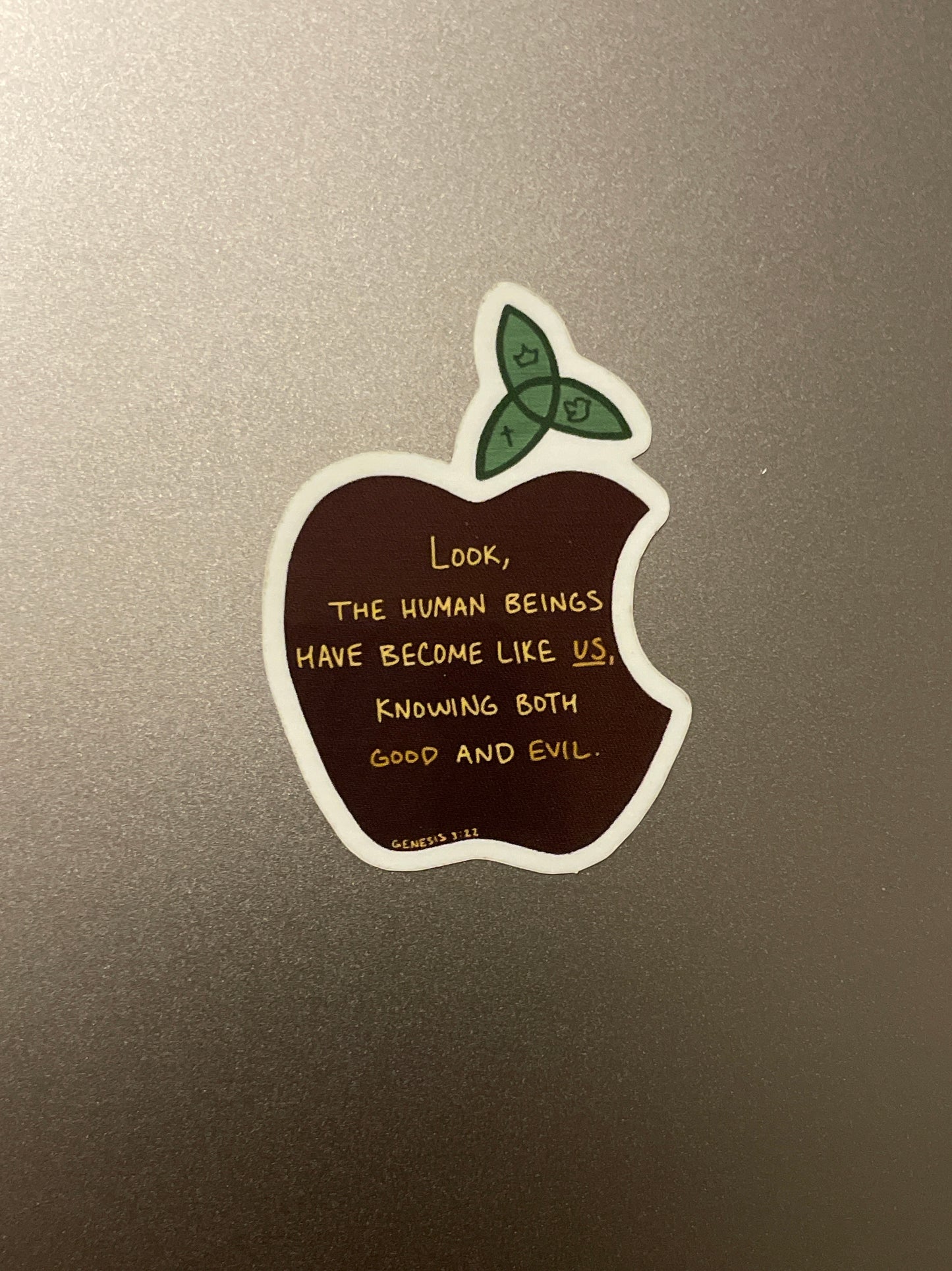 Genesis 3:22 Apple (3 stickers included)
